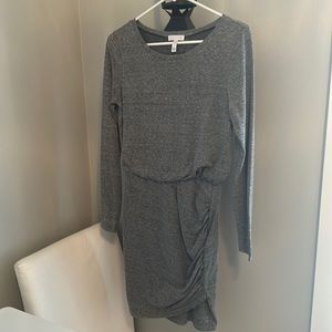 Leith grey cotton long sleeve dress. Warn twice. Perfect condition. Size Small